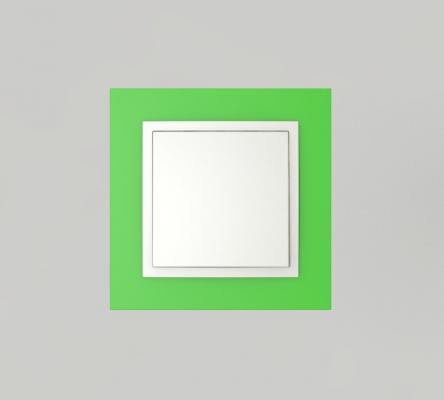 Egyes keret+egyes billentyű, ANIMATO Zöld/Jég