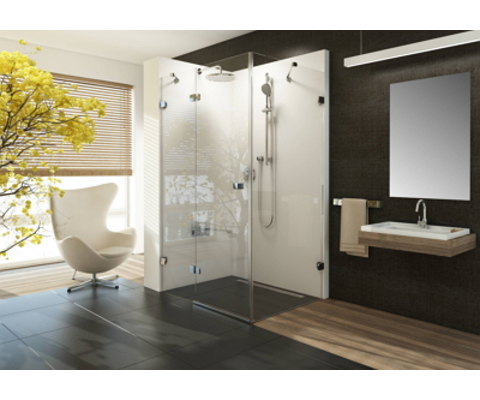 Brilliant zuhanykabin fix oldalfallal BSDPS-120/90 króm+transparent